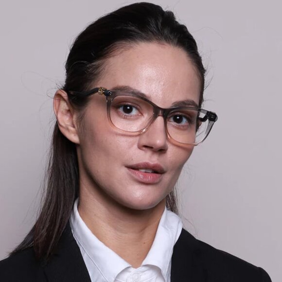 NEW GUCCI EYEGLASSES GUCCI GG1012O 002 TRANSPARENT PETROL BLUE TO NUDE EYEWEAR - Picture 3 of 4